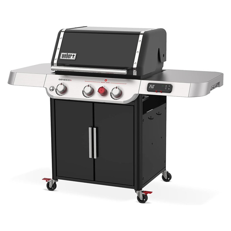 Weber Genesis EX-325s Smart Gas Grill, Black, Liquid Propane