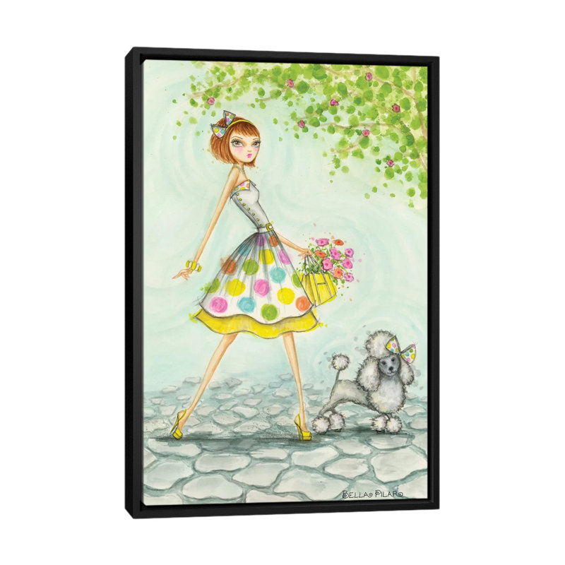 Art sur toile Samaya et soleil, H 26 po x l 18 po x P 1,5 po, Toile avec cadre noir, Pas de tapis