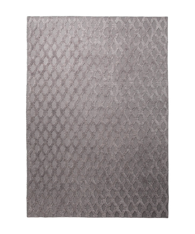 Cyclone Geometric Wool Hand Woven Area Rug, 60  x 110cm