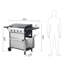 Barbecue au gaz propane 49200Btu, 4, grilles de cuisson en émail, table d'appoint pliable, panier suspendu pour barbecue avec sortie, aire de patio