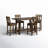 Shyann 5-Piece Solid Wood Dining Set