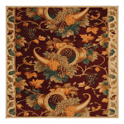 Tapis brun français lavable à la machine