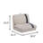 6-speed Adjustable Backrest Modern Corduroy Fabric Floor Sofa Bed-1682035549