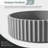Lagos Grey Concrete Circular Vessel Bathroom Sink