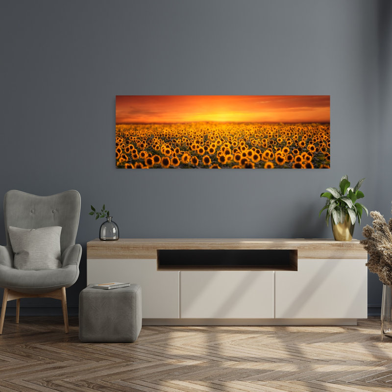 «Golden Sunflower», art dramatique paisible et paisible, H 48 po x l 16 po
