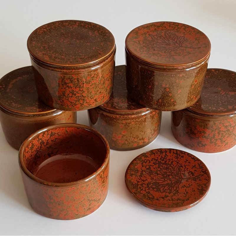 Maple 6 Piece Concrete / Cement Tabletop Tealight Holder Set