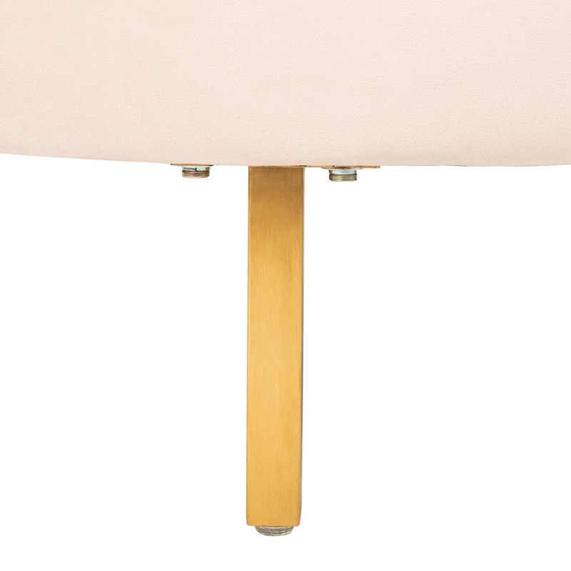 Avanah Upholstered 89.4'' Sofa, Light Pink Velvet