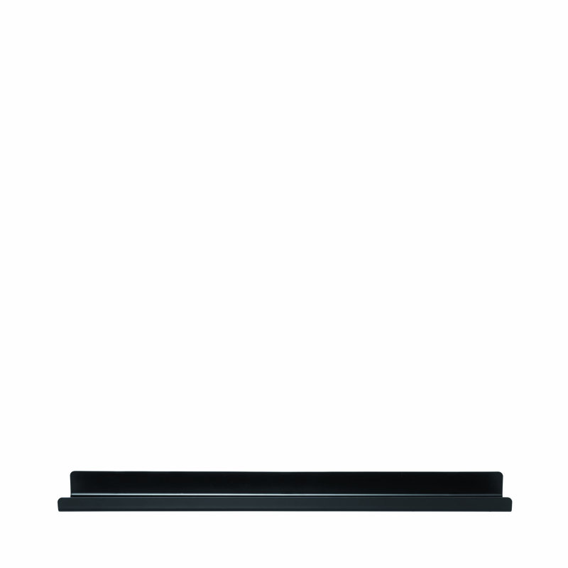 Metal Floating Shelf, Black, 1.8" H x 28.1" W x 4.1" D
