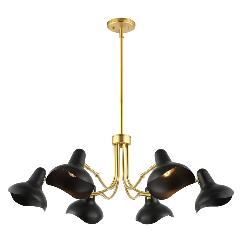 Lustre linéaire moderne à 6 lumières à intensité variable