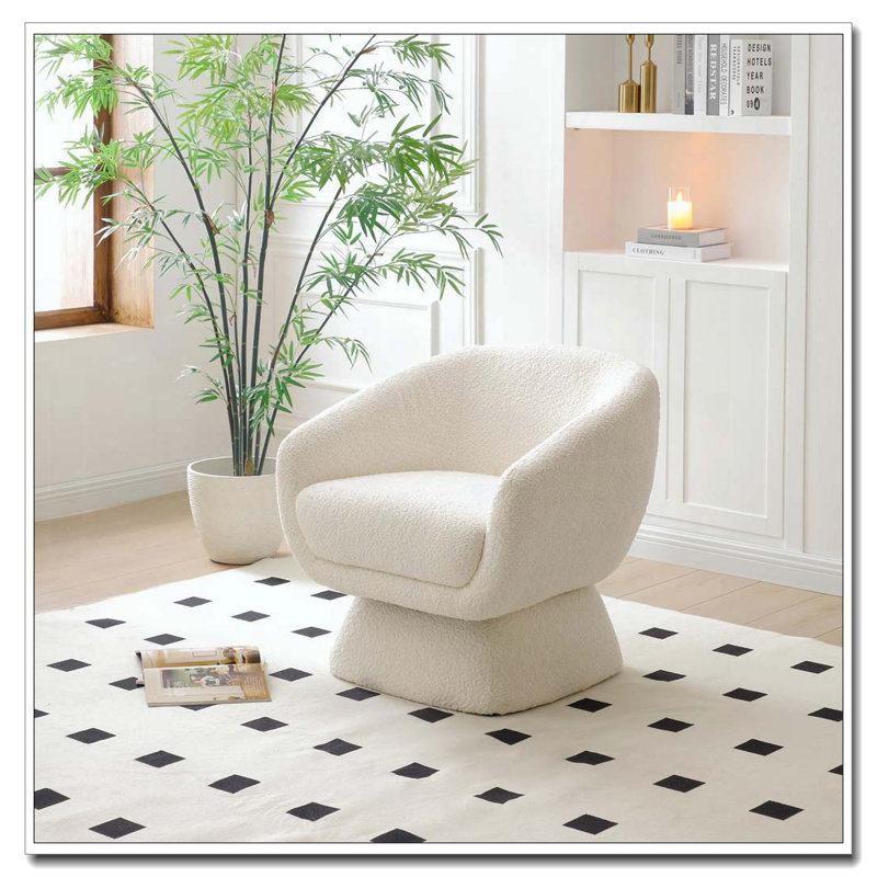 Chaise pivotante Boucle, structure en bois massif