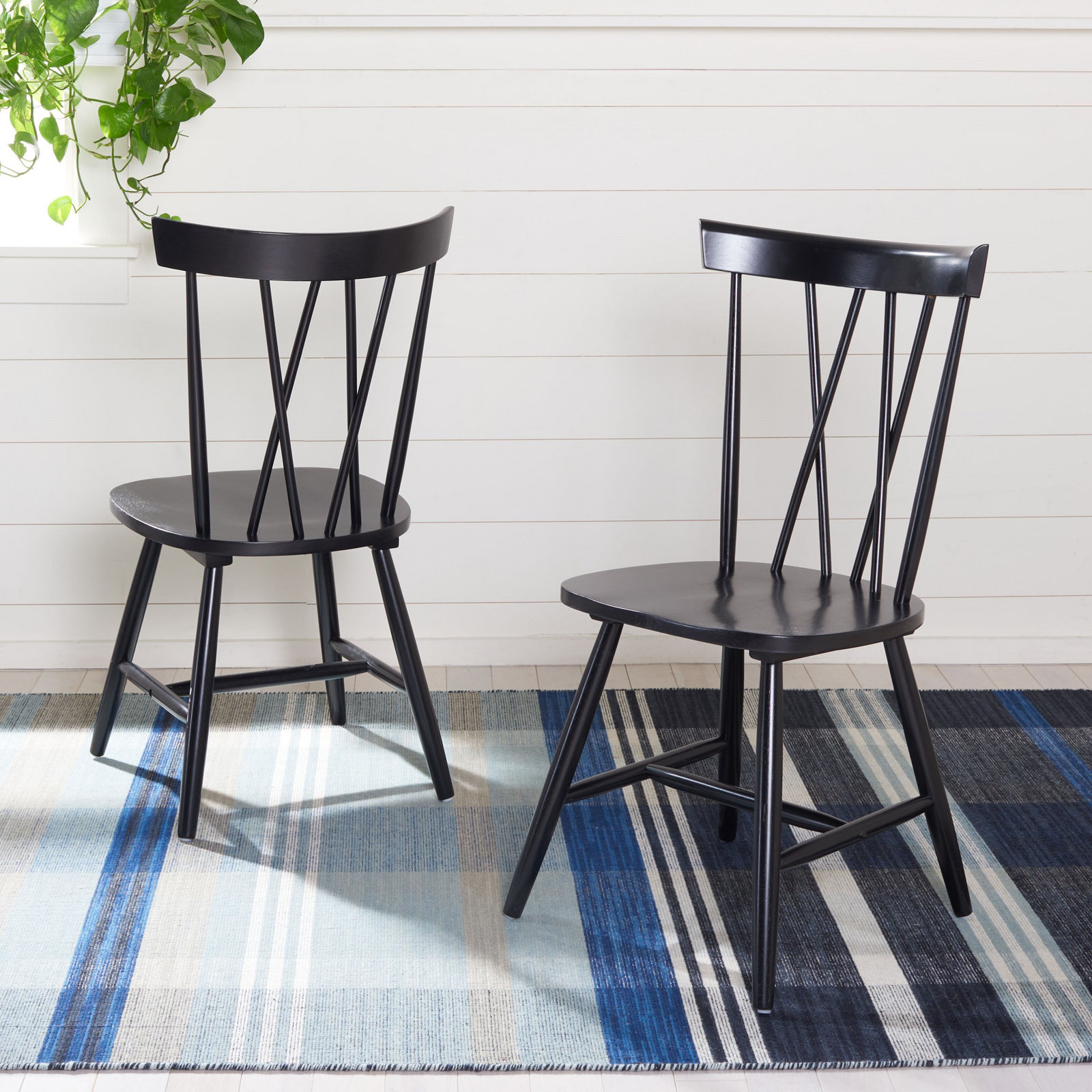 Porschia Dining Chair, Black