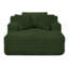 Lit rembourré en mousse Corduroy pour chambre à coucher, salon, hôtel - confortable, flexible et sans assemblage moelleux-1689758779