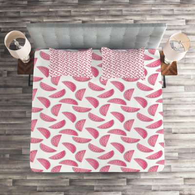 Melon Coastal Coverlet