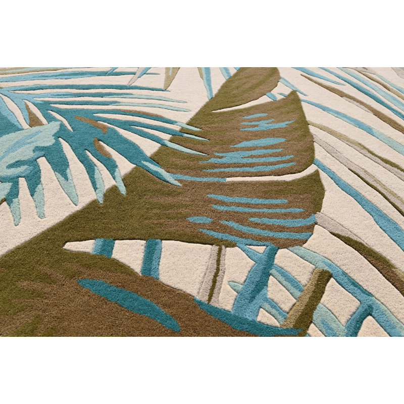 Tapis en laine touffeté à la main Amedeu, Tapis de couloir 2 pi 6 po x 7 pi 6 po