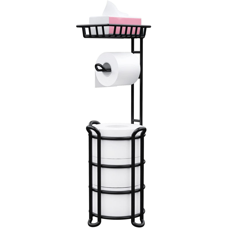 Porte-papier hygiénique, Noir
