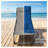 Set of 2 Adjustable Folding Outdoor Chaise Lounge Chairs with 5-Position Backrest, Blue Brown and Gray Mesh Pool Loungers-1819938110