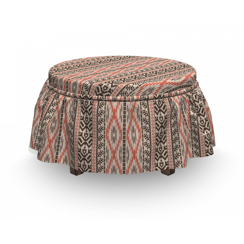 Housse pour repose-pieds de bordures d’art natives