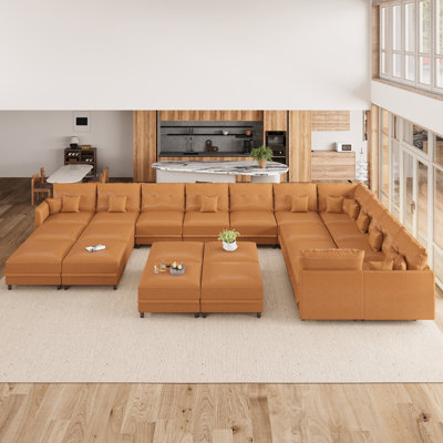 Zendajas Upholstered U-Shaped Sectional Reversible