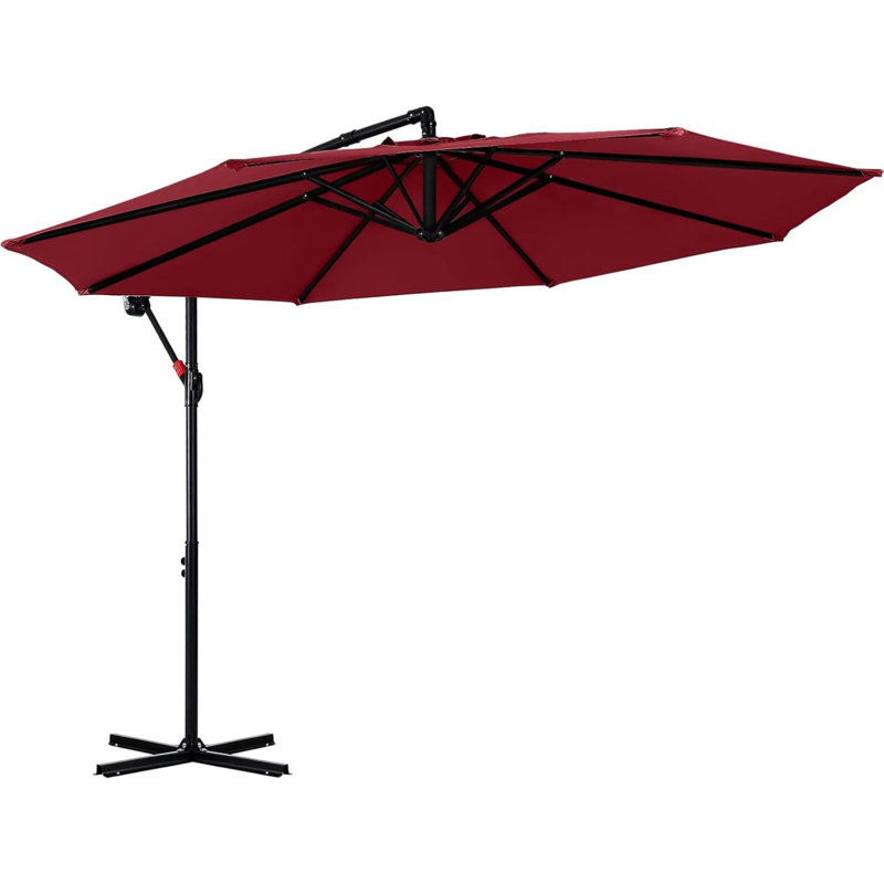 Parasols de patio en porte-à-faux 9 pi, Bourgogne