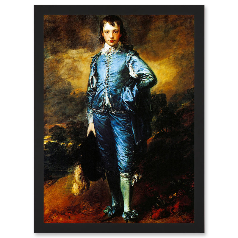 Painting Portrait Study Gainsborough Blue Boy - Single Picture Frame Print