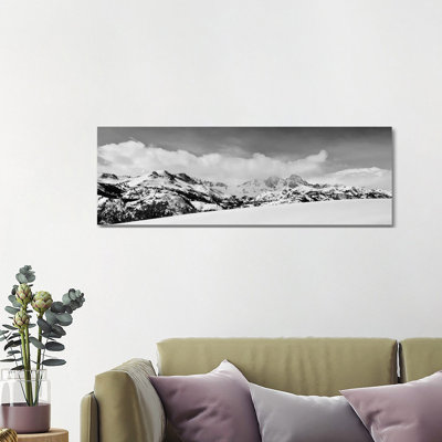 Banner And Ritter Peaks In Winter, Ansel Adams Wilderness, Sierra Nevada Mountains, California by Russ Bishop - Wrapped Canvas Panoramic Gallery-Wrapped Canvas Giclée