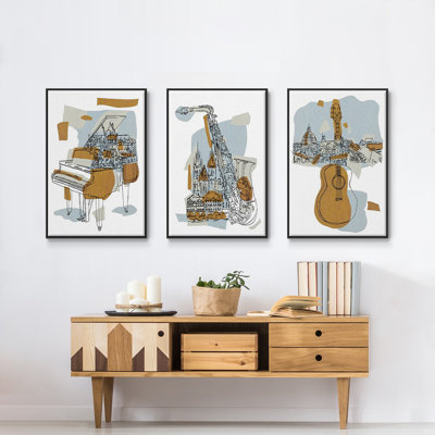 Rehearsal I, reproduction d'art encadrée sur toile 3 pièces
