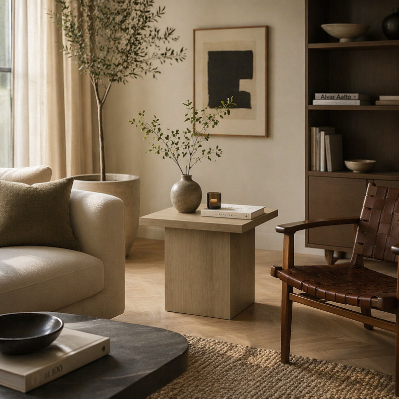 Eldridge Latte End Table