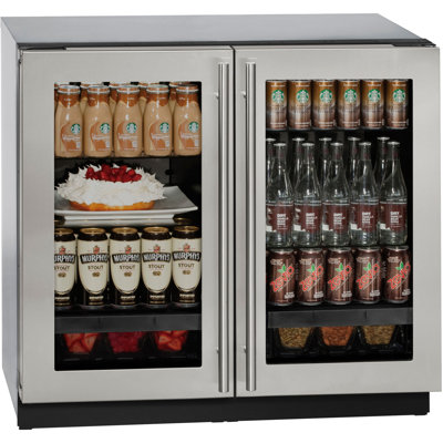 U-Line 35.44'' W Built-In Mini Fridge