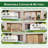10X14ft Lean To Hardtop Gazebo With Gutters, Outdoor Wall Mounted Gazebo With Metal Roof