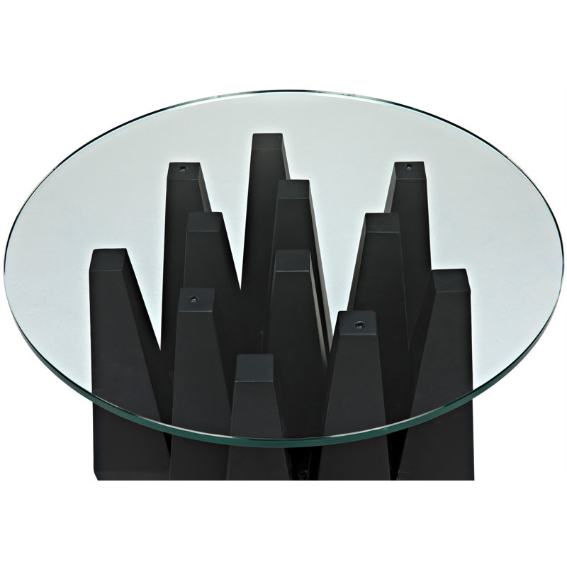 Soldier Glass End Table