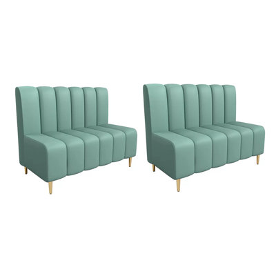 Modern Simple Restaurant Cafe Upholstered Benches Faux Leather Upholstered Bench by Visual card holder