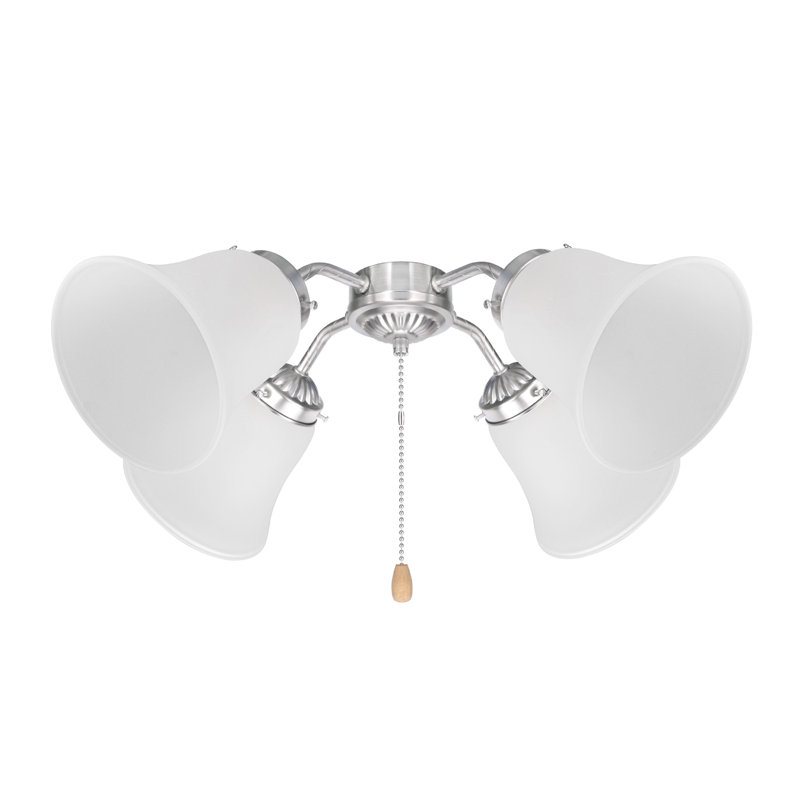 Abat-jour de ventilateur de plafond en verre givré H 4,625 po x 4,75 po Analynn