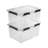 Sterilite 80Qt Gasket Box, Stackable Storage Container with Lids, Black, 16 Pack