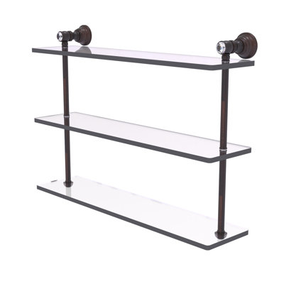 Étagère murale triple en cristal Freyja