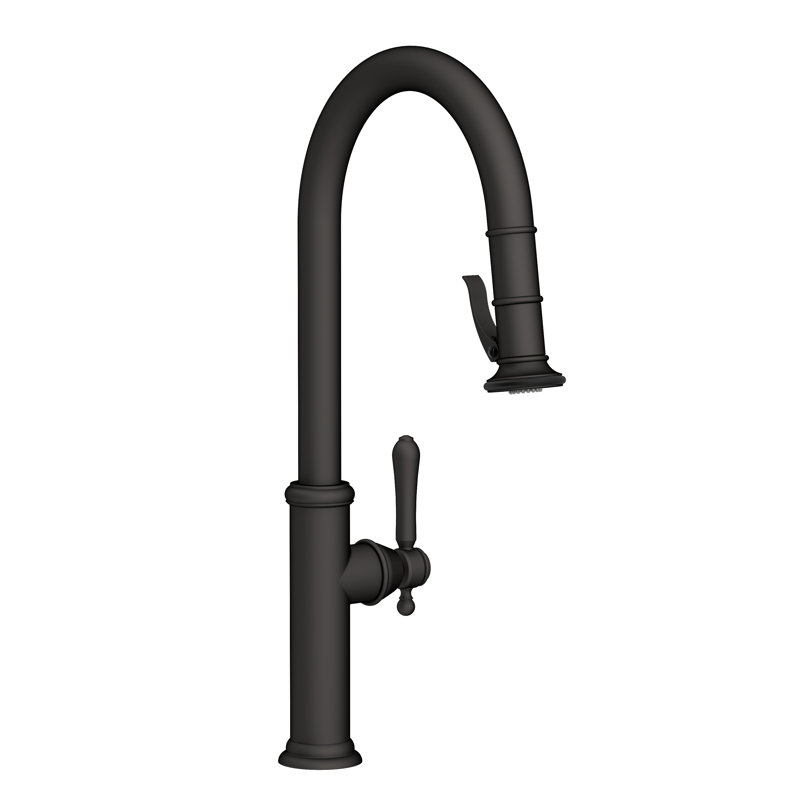 Pull-Down Kitchen Faucet - Trigger Spray, Flat Black