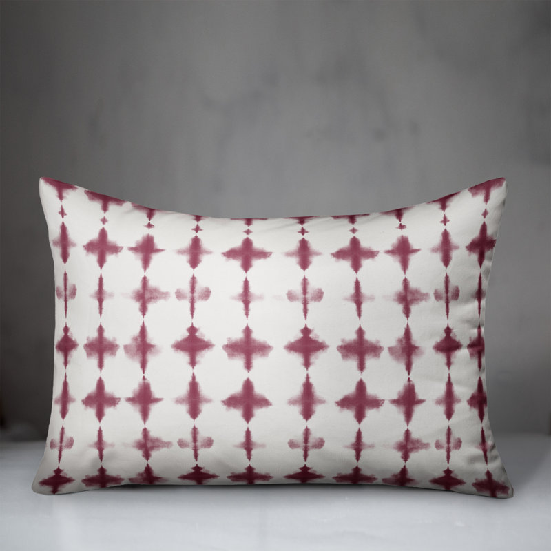 Geometric Throw Pillow, Purple