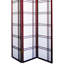 Cloison 3 cerisier 70 po de hauteur 70 po - pin, charnière pour l'ajustement de l'espace, écran décoratif moderne haut écran pliable, fonction intérieure