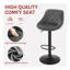 Adjustable Height Counter Stool with Metal Frame