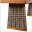 Ensemble de 2 bancs d'extérieur en bois d'acacia, durables et élégants pour le patio et le jardin-128758825