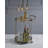 Zekera Champagne Finish Serving Cart