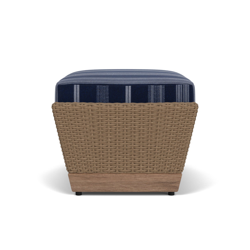 Charisma Outdoor Ottoman, Consider Indigo