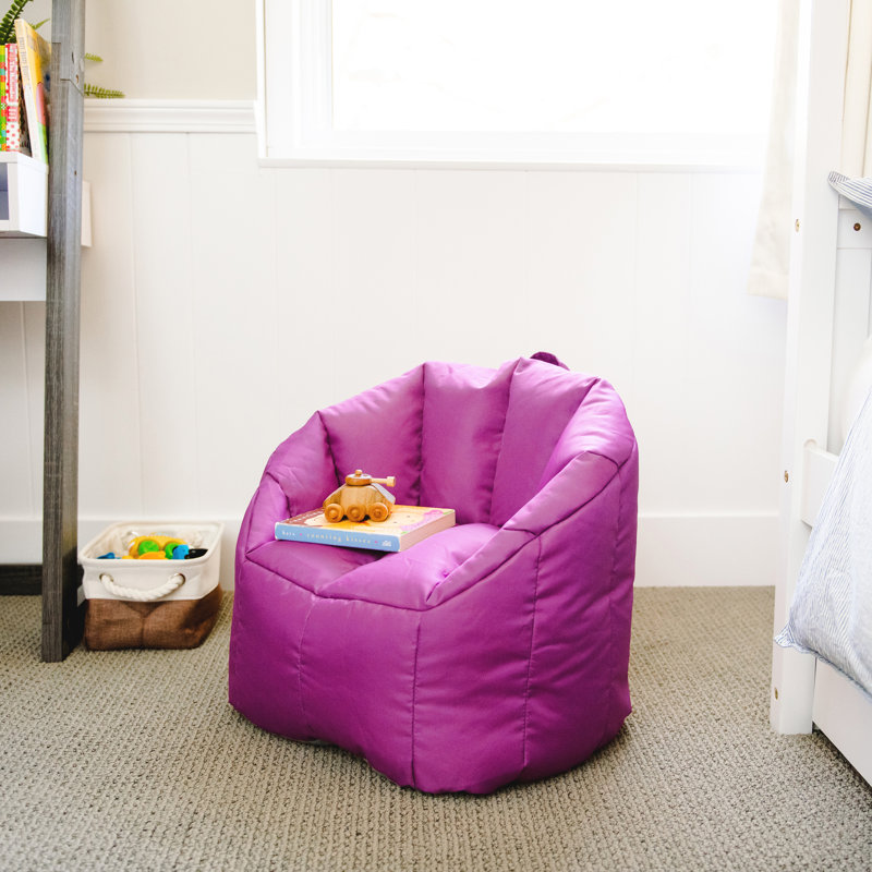 Big Joe Milano Kid's Bean Bag Chair, Pink Passion 100% Polyester