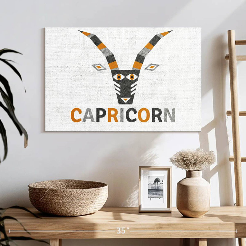 Adella Geometric Capricorn, 16" H x 24" W
