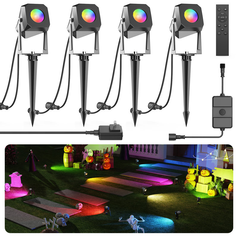 RGBW LED Landscape Spotlight With Remote Control