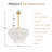 Modern-8 Light Dimmable Gold Crystal Chandelier