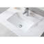 Dessus de meuble-lavabo en pierre de 37 po Montary de style Montary avec lavabo rectangulaire encastré en céramique et trou de robinet simple Montary