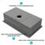 Évier de cuisine encastrable 30 po x 18 po x 10 po à cuve simple encastrable en acier inoxydable calibre 16