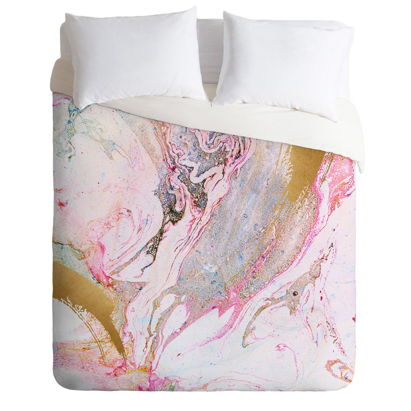 Modern & Contemporary Marble Duvet Cover, Twin/Twin XL Duvet + 1 Sham