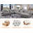 Stimpson 7-Seater Modular Sectional with Cup Holders-1260878916