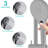 Matte Black Shower Head And Handheld System - 8" Rainfall & 3-setting , Adjustable Slide Bar, To Scratches, Easy Lime Scale Clean, 1.8 Gpm Flow, Wall Mount With Corrosion Resistance, Swivel Spout,